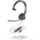 Headphones Poly Blackwire 3310 USB-A MS Monaural Headset