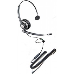 Headphones Plantronics Cisco Compatible HW710 Direct Connect Bundle Includes Headset and Telephone Interface Cable - 7940, 7960, 7965 6921, 6941, 694