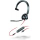 Headphones Plantronics - Blackwire 3315 Wired, Single Ear (Mono) USB-C Headset with Boom Mic (Poly) Connect to PC/Mac via or Mobile/Tablet 3.5 mm Conne