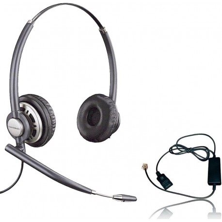 Audifonos Plantronics Nortel Compatible EncorePro 720 HW720 Noise Canceling VoIP Direct Connect Headset Bundle - i2002 (NTDU91), i2004 (NTDU92), i2007