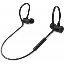 Headphones in Ear Wireless Bluetooth Headphones - Waterproof Black Cordless Sports Earbuds Headset Earphones, Buds w/Microphone for Audio Video Running