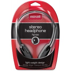 Headphones Maxell 190319 Stereo Headphone, Black (Packaging May Vary)