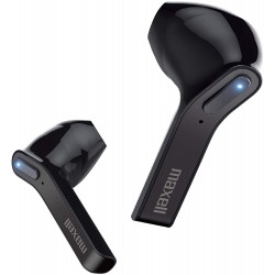 Headphones Maxell Jelleez True Wireless Bluetooth 5.0 Earbuds + Rubberized Charging Case & - Secure Comfort Fit IPX4 Sweat Resistance - 9-Hr Playtime E