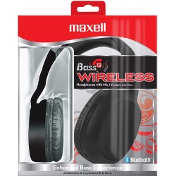 Headphones Maxell 199793 Bass 13 Bluetooth On-Ear Headphones with Microphone, Black