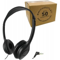 Headphones SmithOutlet 50 Pack Over The Head Low Cost Headphones in Bulk