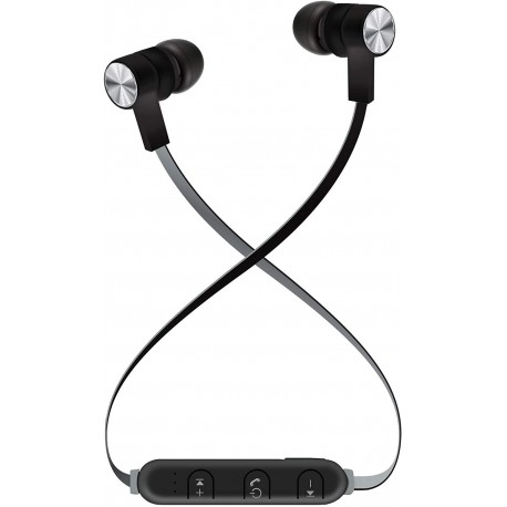 Headphones Maxell Bass 13 Black Bluetooth Wireless Earbuds, 3 Hours of Talk/Play Time, Rubberized Volume Control (B13-EB2)