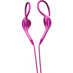 Headphones Maxell EH-130P Stereo Line Ear Hooks, Pink