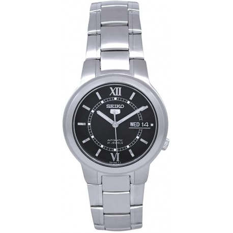 Watch Seiko SNKA23 Men Stainless Steel 5 Automatic Black