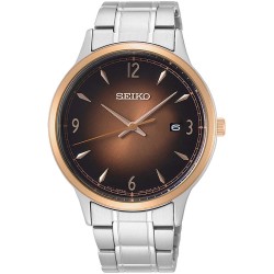 Watch Seiko SGEH90P1 Essentials Quartz Brown Dial Men SGE