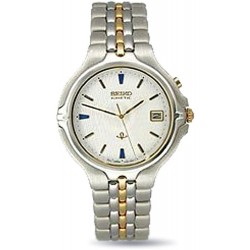 Watch Seiko SKH196 Two-Tone White Textured Dial Men SKH1