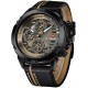 Sport Military Watches for Men Waterproof Watch Analog Quartz Leather Band Date Calendar Clock Wristwatch