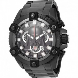 Invicta Men's Star Wars Quartz Watch with Stainless Steel Strap, Black, 31 (Model: 28063)