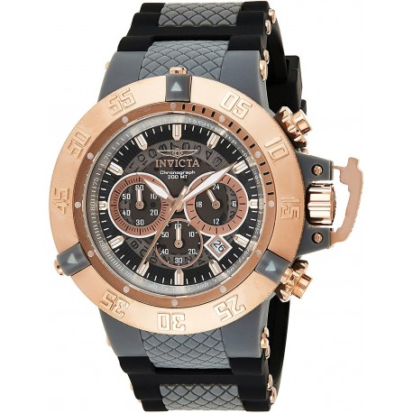 Invicta Men's Subaqua Noma III Quartz Watch with Silicone Strap, Gray, 29 (Model: 0932)