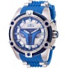 Invicta Men's Star Wars Stainless Steel Quartz Watch with Silicone Strap, Blue, 26 (Model: 27968)