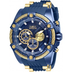 Invicta Men's Bolt Quartz Watch with Stainless Steel Strap, Blue, 26 (Model: 28019)