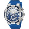 Invicta Men's Bolt Stainless Steel Quartz Watch with Silicone Strap, Blue, 32 (Model: 24696)