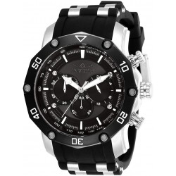 Invicta Men's Pro Diver Stainless Steel Quartz Watch with Silicone Strap, Black, 26 (Model: 28753)