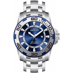 Invicta Men's Pro Diver Quartz Watch with Stainless Steel Strap, Silver, 26 (Model: 39108)