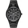 Bulova Men's Classic Quartz Dress Watch with Stainless Steel Strap, Black, 25 (Model: 98C129)