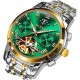OLEVS Automatic Mechanical Men Watch Moon Phase Stainless Steel Dress Fashion Business Luminous Waterproof Date Week Male Wrist Watch