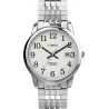 Timex Men's Easy Reader Quartz Stainless Steel Strap, Silver, 20 Casual Watch (Model: TW2V05400)