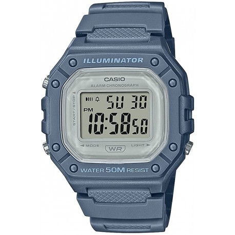 Casio Men's Quartz Sport Watch with Resin Strap, TBA, 5 (Model: W-218HC-2AVCF)