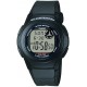 Casio Men's Classic Quartz Watch with Resin Strap, Black, 20 (Model: F-200W-1ACF)