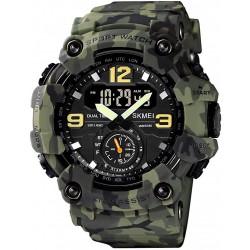 KXAITO Men's Watches Sports Outdoor Waterproof Military Wrist Watch Date Multi Function Tactics LED Alarm Stopwatch