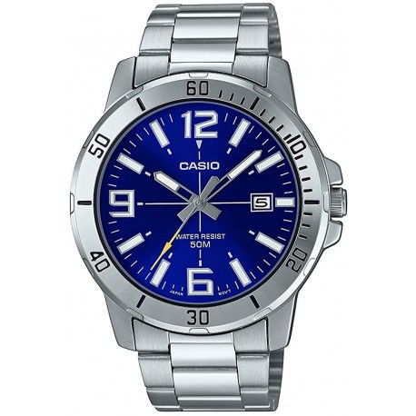 Casio Men's Quartz Watch with Resin Strap, TBA, 5 (Model: MTP-VD01D-2BVCF)