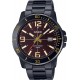 Casio MTP-VD01B-5BV Men's Enticer Black IP Stainless Steel Black Dial Casual Analog Sporty Watch