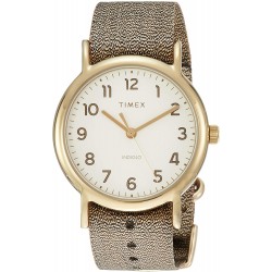 Watch Timex TW2R92300 Weekender 38 mm Metallic Gold