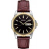 Seiko Men's Stainless Steel Japanese Quartz Dress Watch with Leather Strap, Red, 10 (Model: SUR360)