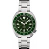 SEIKO Mens Green Dial Silver Band Stainless Steel Automatic Watch - SRPH15