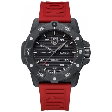 Luminox Master Carbon Seal Automatic Swiss Made Red Rubber Watch XS.3875
