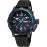 Nautica Men's Stainless Steel Quartz Silicone Strap, Black, 22 Casual Watch (Model: NAPGLF116)