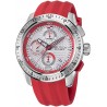 Nautica Men's Stainless Steel Quartz Silicone Strap, Red, 24 Casual Watch (Model: NAPNSF111)