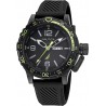 Nautica Men's Stainless Steel Quartz Silicone Strap, Black, 22 Casual Watch (Model: NAPGLF114)