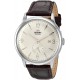 Orient Men's "Bambino Small Seconds" Japanese-Automatic Watch with Leather Strap, 21 mm