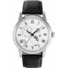 Orient Stainless Steel Japanese Automatic/Hand Winding Watch with Leather Strap, Black, 22 (Model: RA-AK0008S10B)