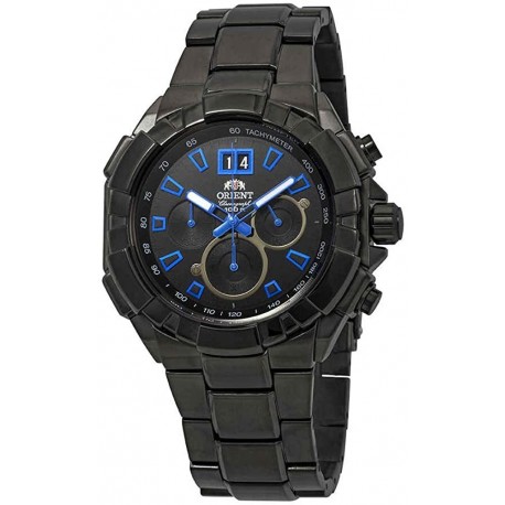 Orient Enterprise Chronograph Black Dial Men's Watch FTV00005B