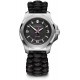 Victorinox I.N.O.X. V, Black dial, Silver Bezel, Black Paracord Strap