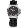Victorinox I.N.O.X. V, Black dial, Silver Bezel, Black Paracord Strap