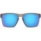 Oakley Men's OO9341 Sliver XL Rectangular Sunglasses, Matte Grey Ink/Sapphire Iridium Polarized, 57 mm