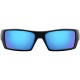 Oakley Gascan Sunglasses (Matte Black Frame, Prizm Sapphire Polarized Lens) with Country Flag Microbag