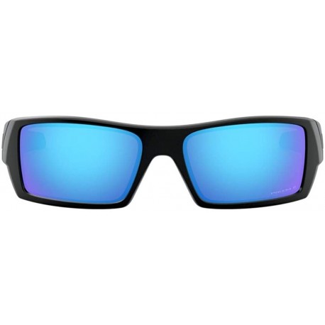 Oakley Gascan Sunglasses (Matte Black Frame, Prizm Sapphire Polarized Lens) with Country Flag Microbag