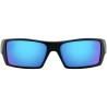 Oakley Gascan Sunglasses (Matte Black Frame, Prizm Sapphire Polarized Lens) with Country Flag Microbag