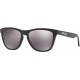 Oakley Frogskins Sunglasses Polished Black with Prizm Black Iridium Lens + Sticker