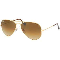 Ray-Ban Men's Aviator Large Metal Sunglasses, Gold, 62 mm