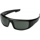 SPY Optic Logan Sunglasses Gloss Black w/Happy Grey Green Lens + Sticker