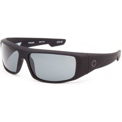 SPY Happy Lens Logan Polarized Sunglasses, Matte Black